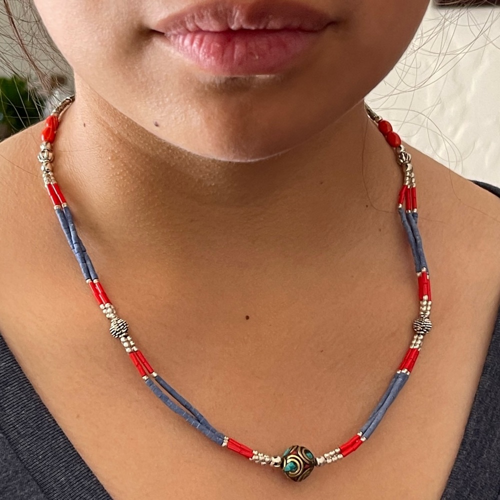 Turquoise, Lapis and Coral necklaces - Picture 2 of 15